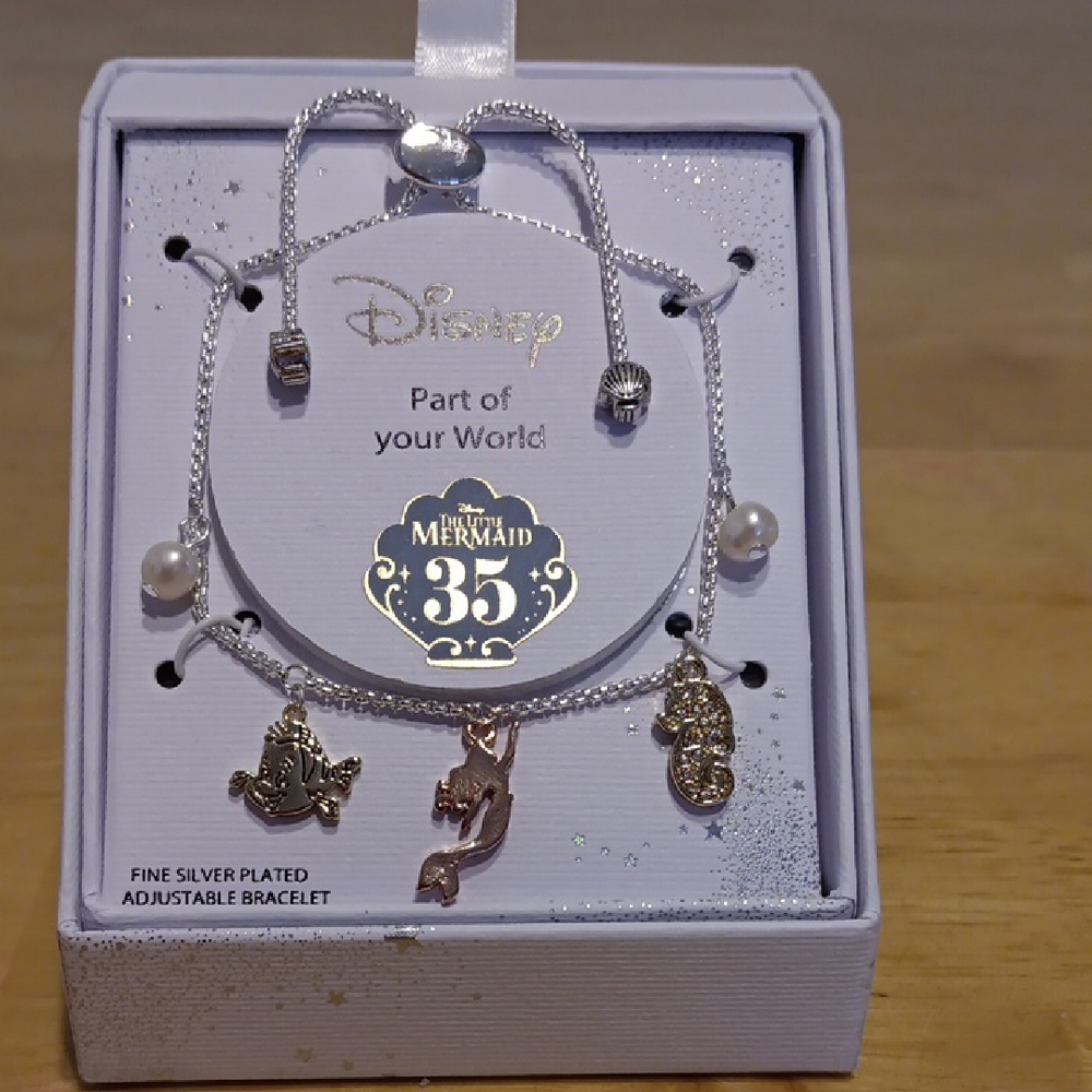 Disney Silver Little Mermaid Charm Bracelet